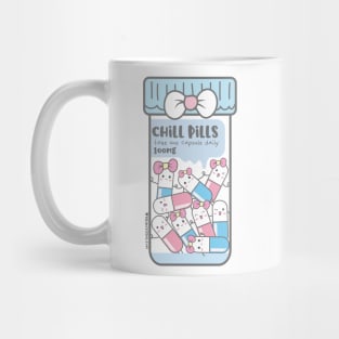 chill pills cute pills cartoon Mug